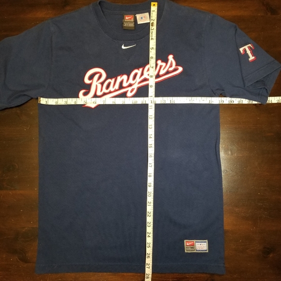 Nike Rangers Kids Old School Baseball Tshirt,  Size Large - Picture 7 of 8